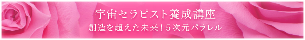 宇宙セラピスト養成講座。創造を超えた未来！５次元パラレル！